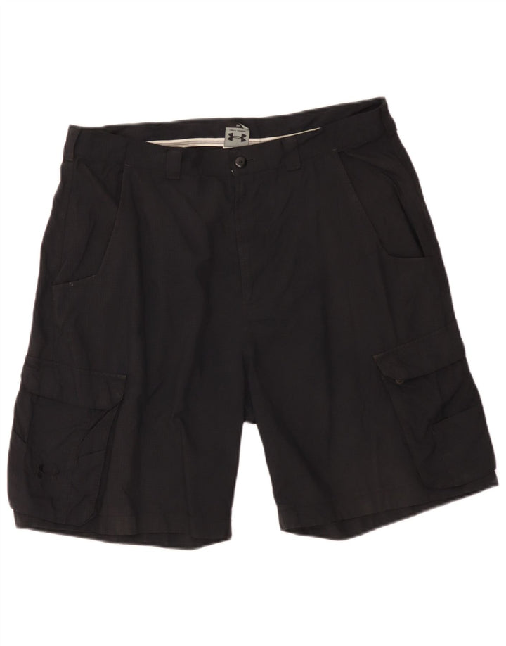 Under Armour Herre Cargo Shorts W36 Large Black Check