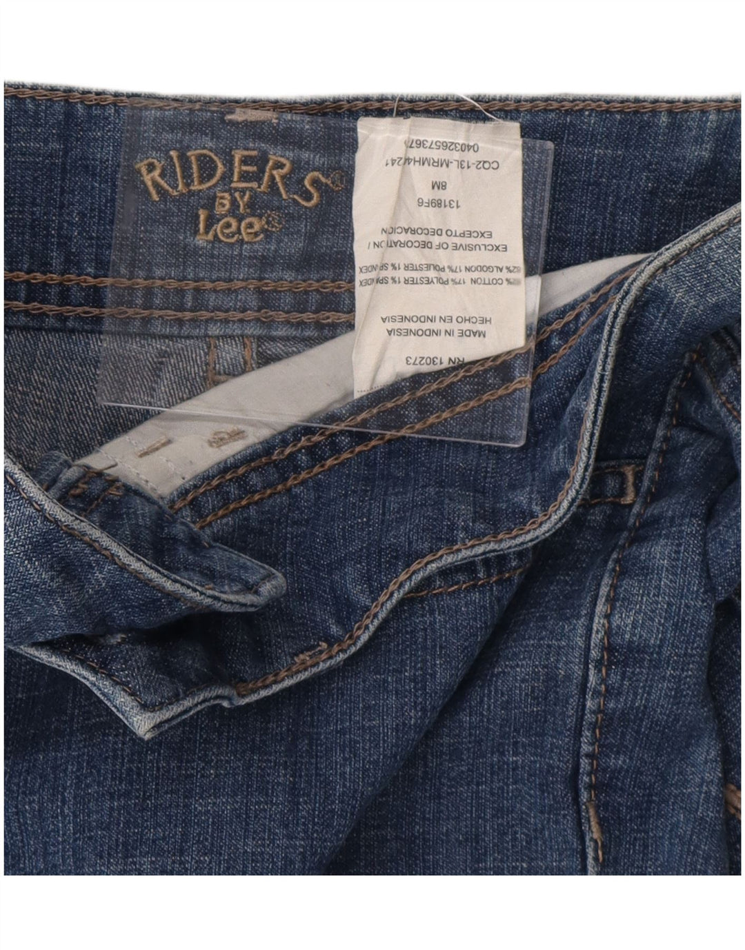 LEE Womens Riders Capri Jeans US 8 Medium W32 L20 Blå Bomuld