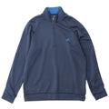 Adidas Herre Climalite Pullover med lynlås-hals Træningsdragt Top Medium Blue Polyester