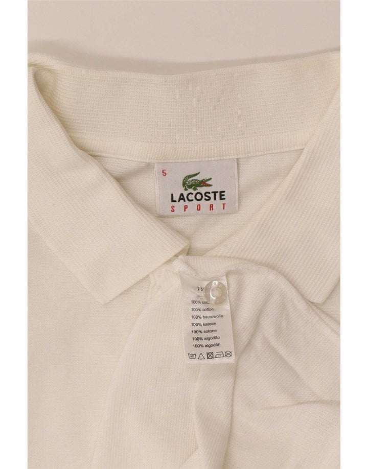 Lacoste herre poloskjorte str. 5 Large Hvid bomuld