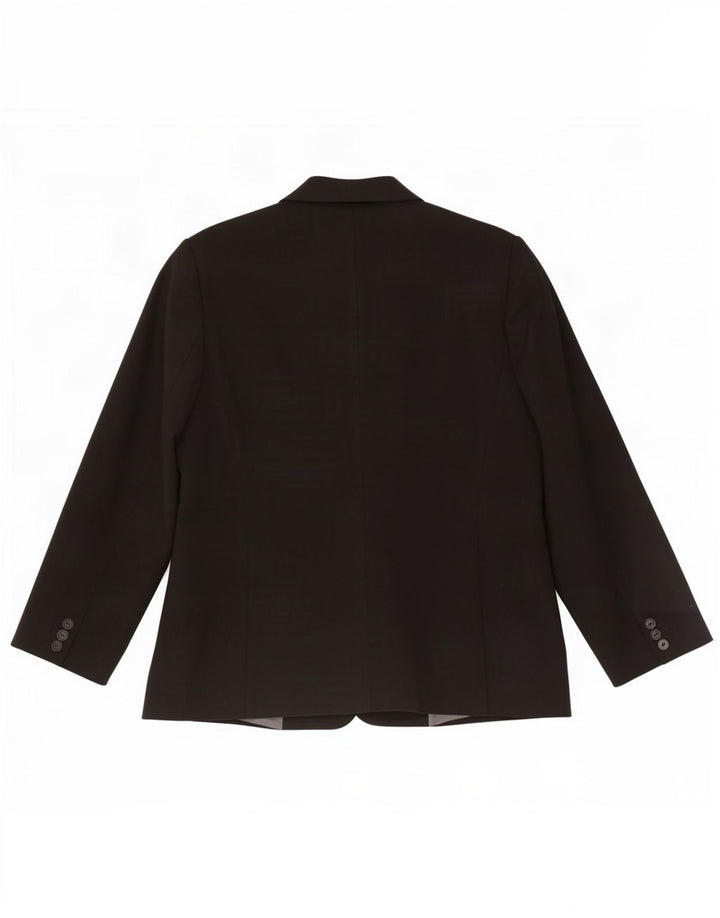 Zara Dame 4-knaps blazerjakke EU 46 2XL Sort Polyester
