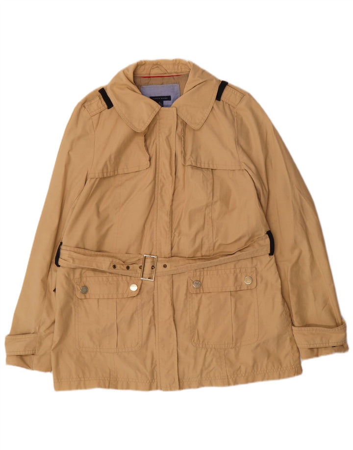 Tommy Hilfiger Trench Coat til kvinder UK 14 Medium Beige Bomuld