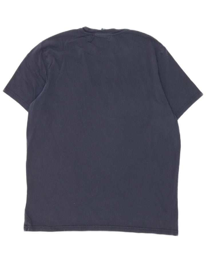 Champion Herre Grafisk T-Shirt Top Stor Marineblå