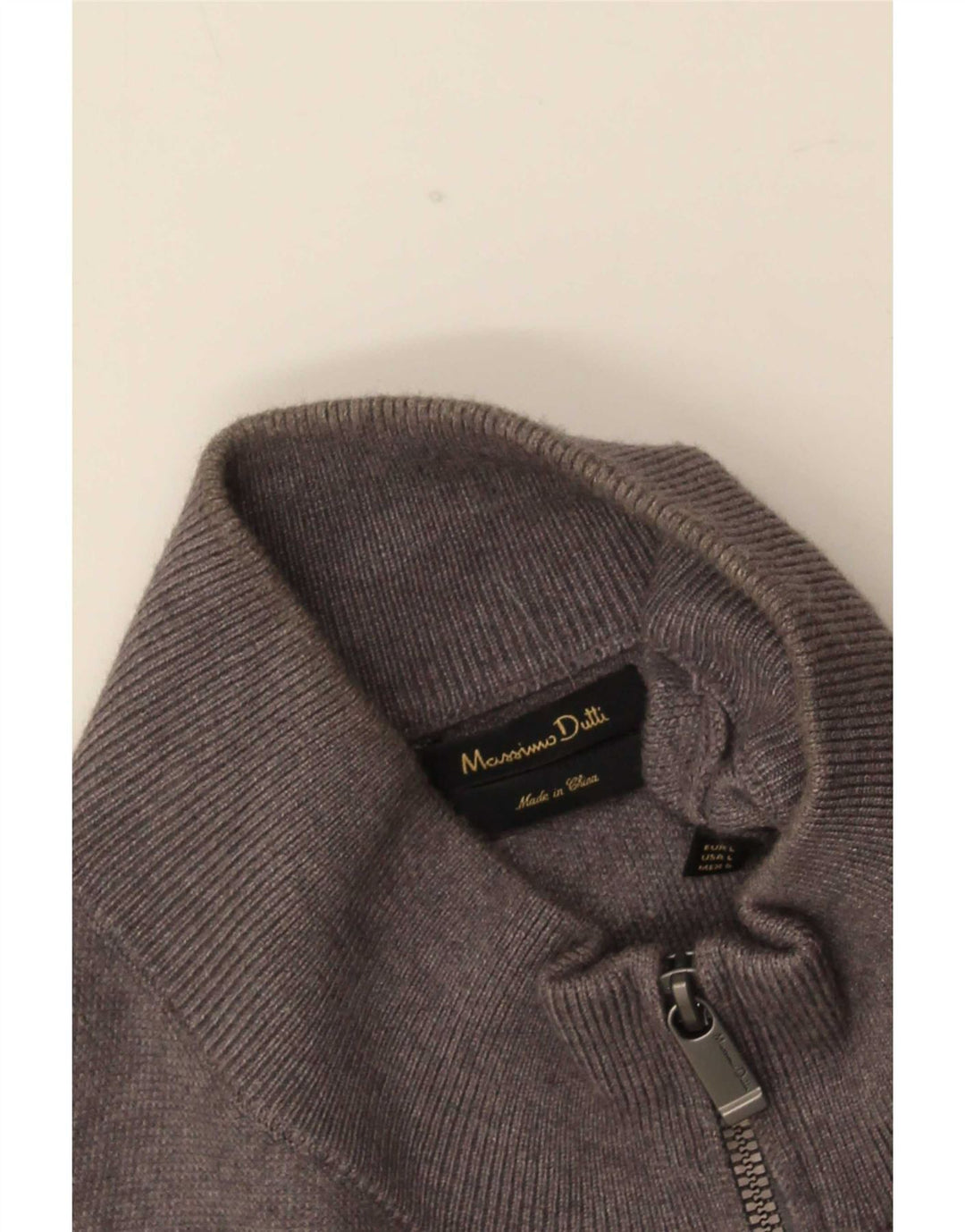 Massimo Dutti Herre Cardigan Sweater Large Grå