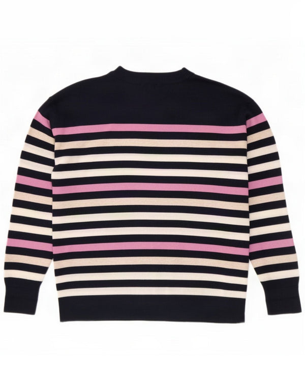 Marks & Spencer Dame sweater med rund hals Medium Marineblå Stribet
