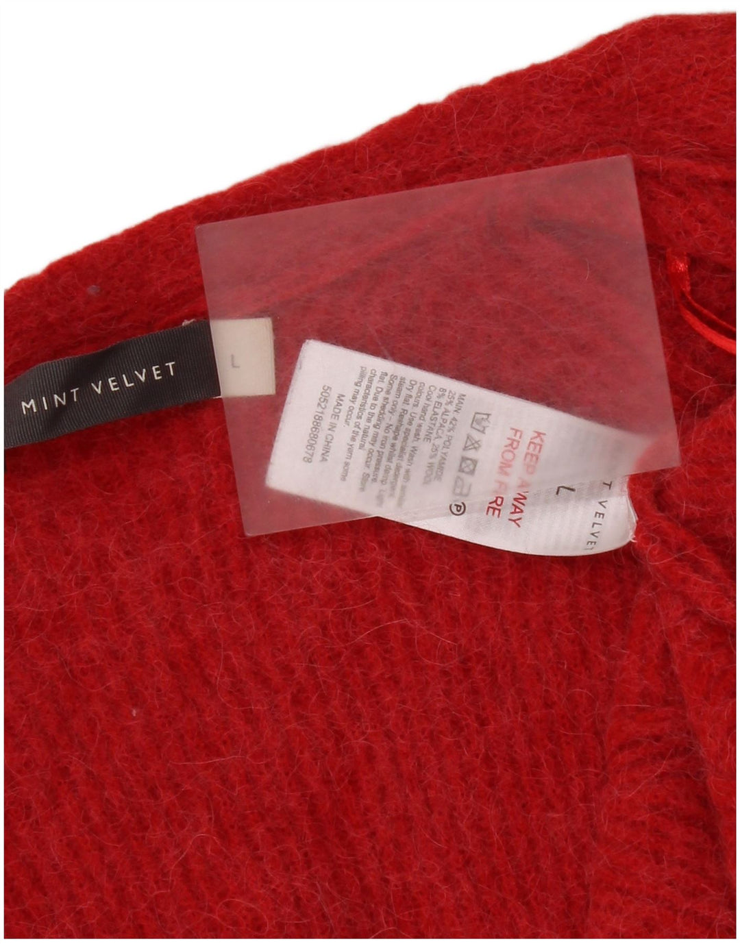 MINT VELVET Dame Oversized Open Cardigan Sweater UK 16 Large Red