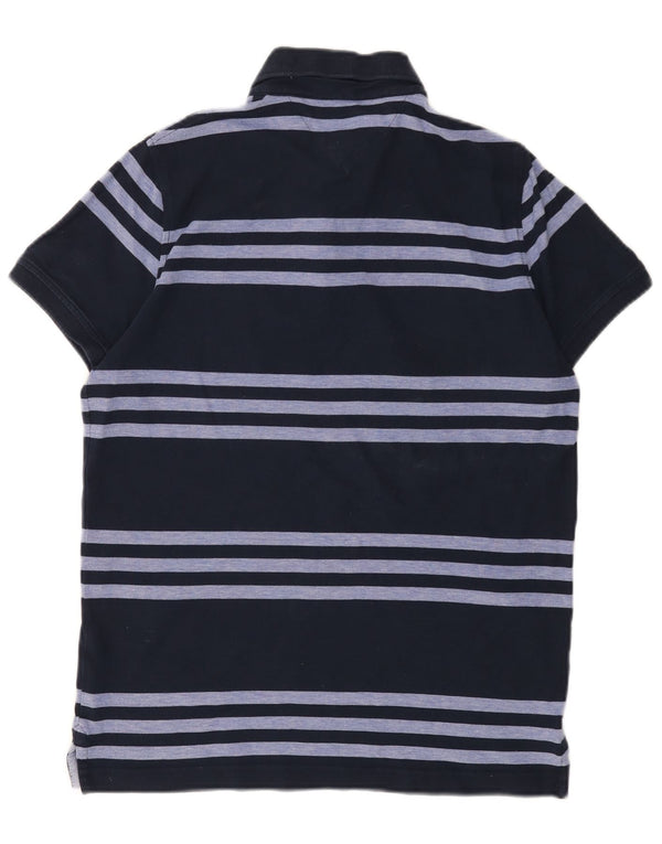 Tommy Hilfiger herre poloshirt Medium marineblå stribet bomuld
