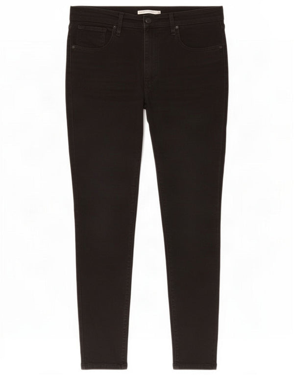 Levi's Womens Mile High Super Skinny Jeans W31 L32 Black Cotton