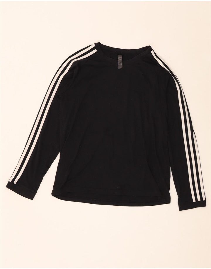 Adidas Aeroready Top Langærmet UK 12/14 Medium Sort Polyester