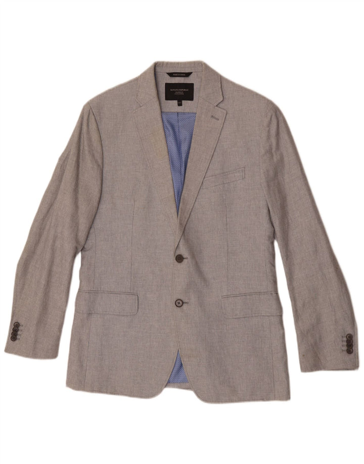 Banana Republic Herre Regular Fit 2-knaps blazerjakke UK 40 Large Grå