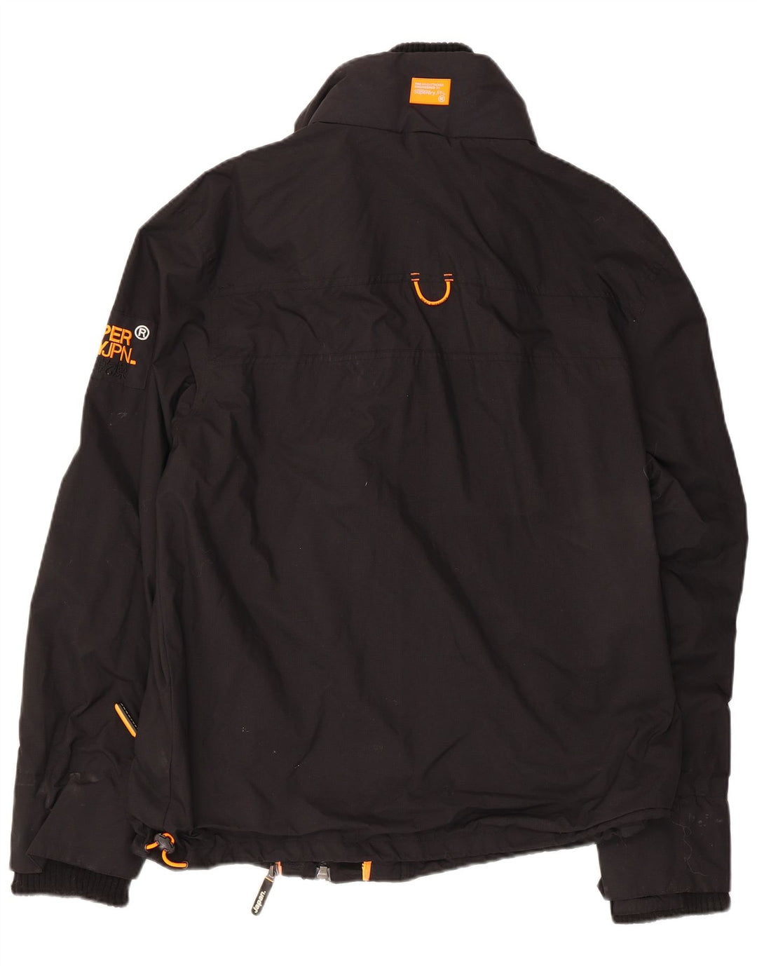 Superdry konstrueret regnjakke til kvinder UK 20 2XL sort nylon