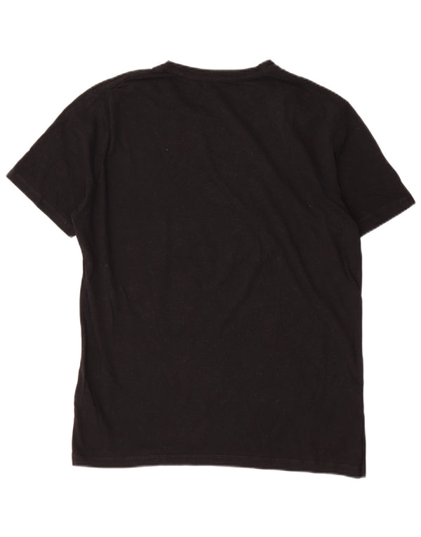 All Saints Herre T-Shirt Top Medium Sort Bomuld