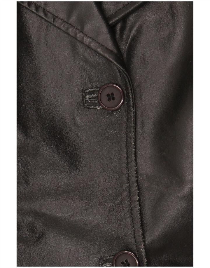 K'S Dame Læderjakke IT 48 XL Sort