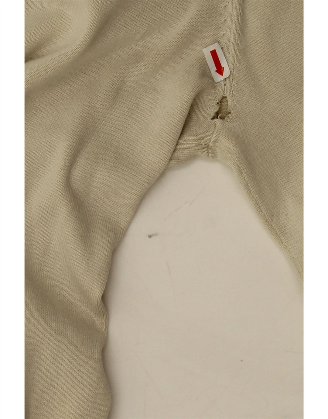 Massimo Dutti Herre V-hals sweater Medium Beige Bomuld