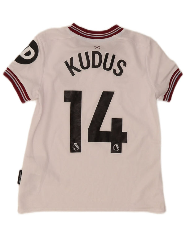 Umbro Boys West Ham United Grafisk T-Shirt Top 7-8 år Hvid Polyester