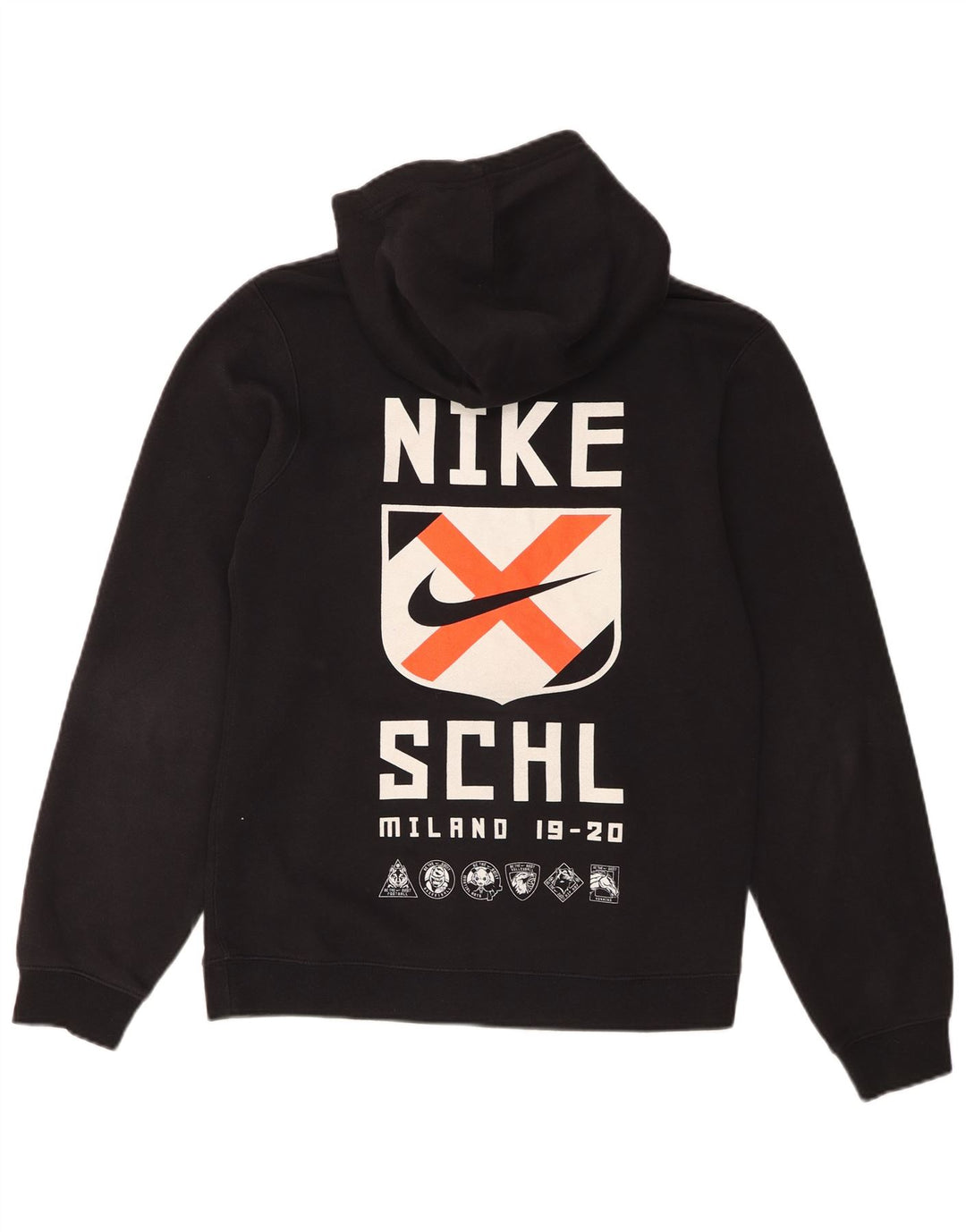 Nike grafisk hættetrøje til mænd, lille sort bomuld