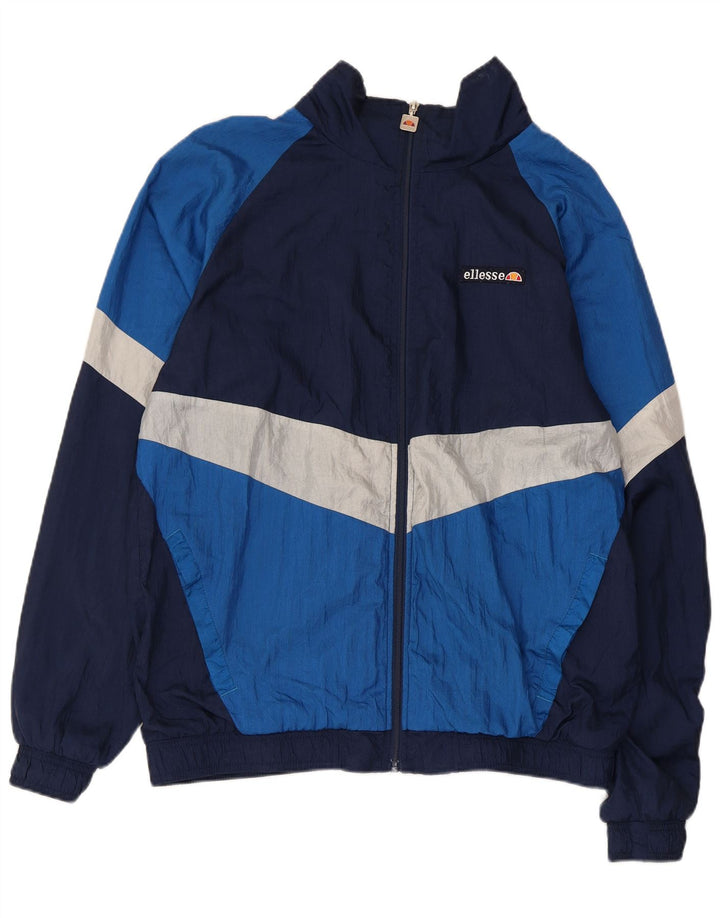 Ellesse Herre træningsdragt Topjakke XL Blå Colourblock Polyester