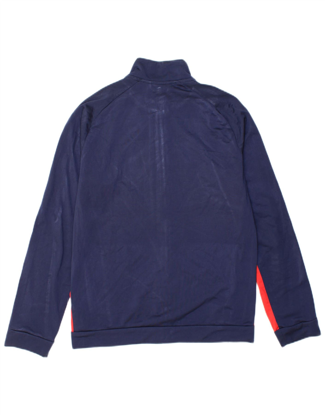 PUMA Boys Graphic Tracksuit Top Jacket 13-14 Years Navy Blue Colourblock