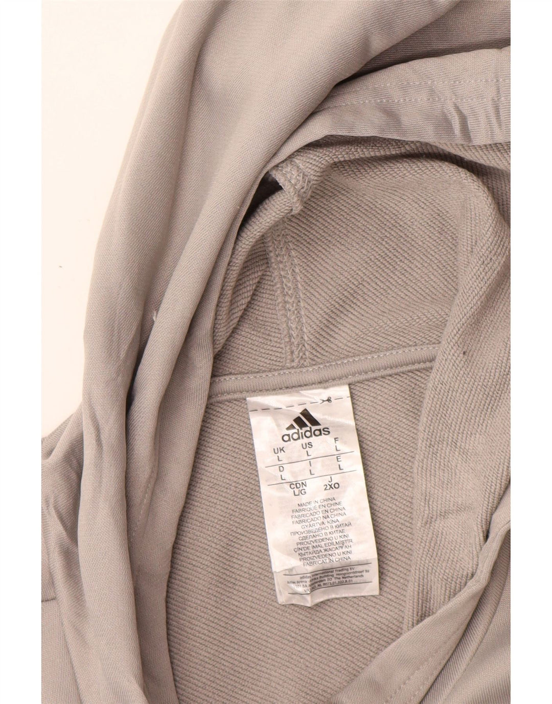 Adidas Træningsdragt til mænd, topjakke, stor grå polyester