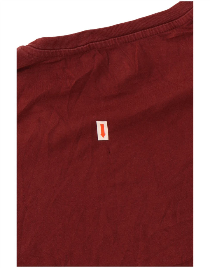 Jack & Jones Herre grafisk T-shirt top XL rødbrun bomuld