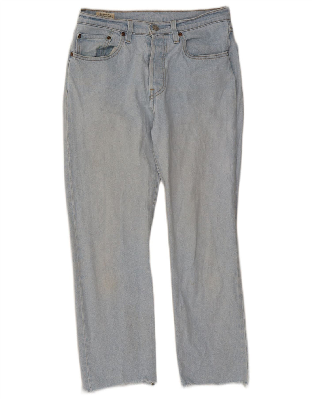 Levi's Dame 501 Straight Jeans W27 L26 Blå Bomuld