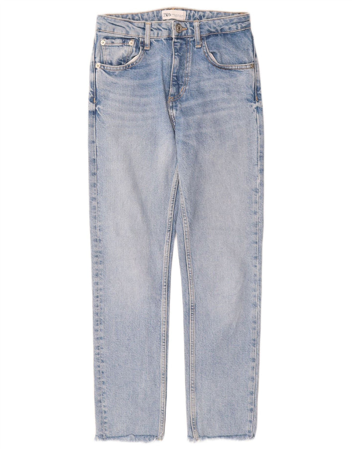 Zara Dame Slim Jeans EU 34 2XS W24 L26 Blå