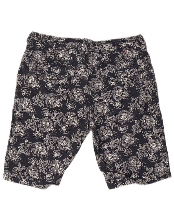 Fat Face Herre Chino Shorts W36 Large Navy Blue Floral Bomuld