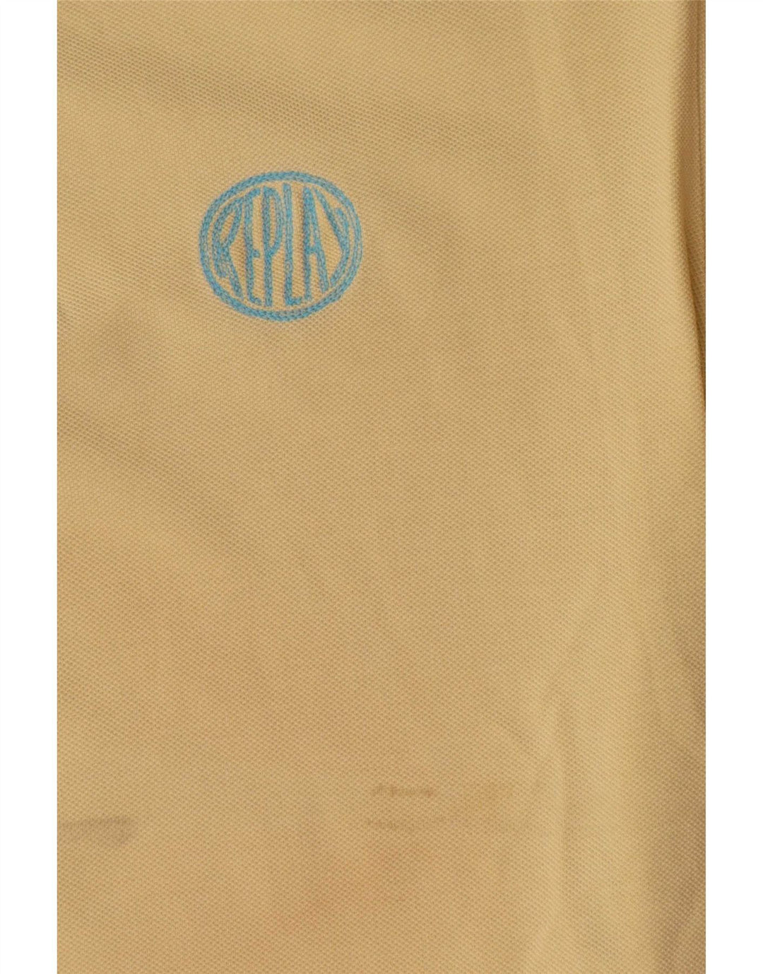 Replay Herre Polo Shirt Stor Gul Bomuld
