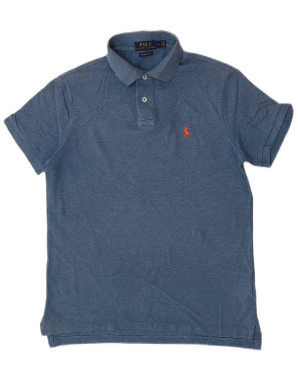 Polo Ralph Lauren Herre Custom Slim Fit Polo Shirt Medium Blue Bomuld