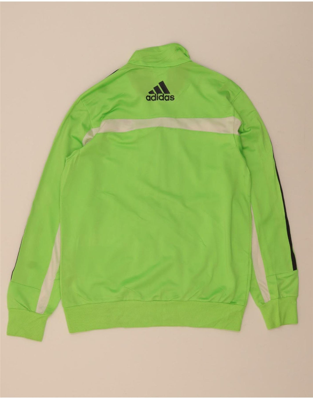 ADIDAS Grafisk træningsdragt til mænd, topjakke, lille grøn farveblok polyester