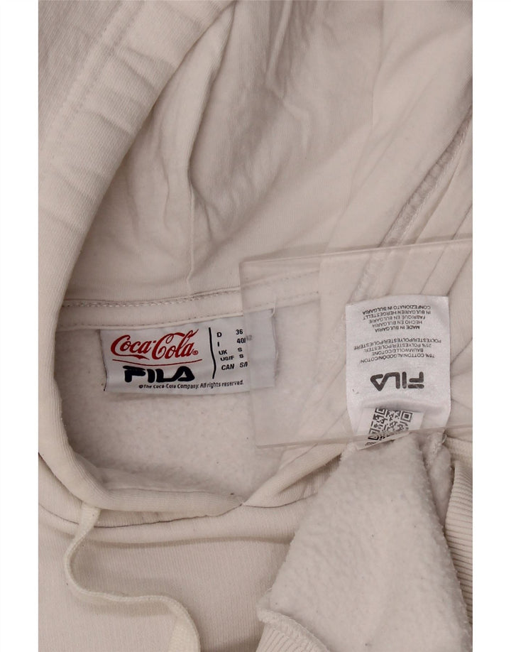 Fila Coca-Cola grafisk hættetrøje til mænd, lille hvid