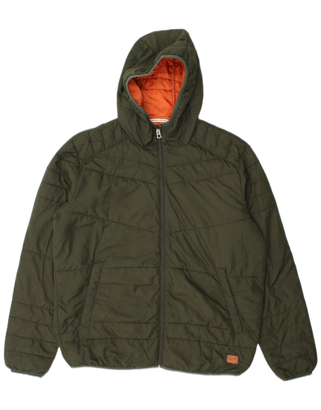Jack & Jones Herre hættepolstret jakke UK 42 XL Grøn Polyester