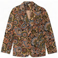 Vintage Dame Open Blazer Jacket IT 42 Medium Multicolored Floral
