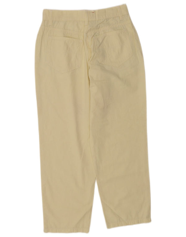 Laura Biagiotti, højtaljede cropped bukser til kvinder IT 42 Medium W24 L24 Yel