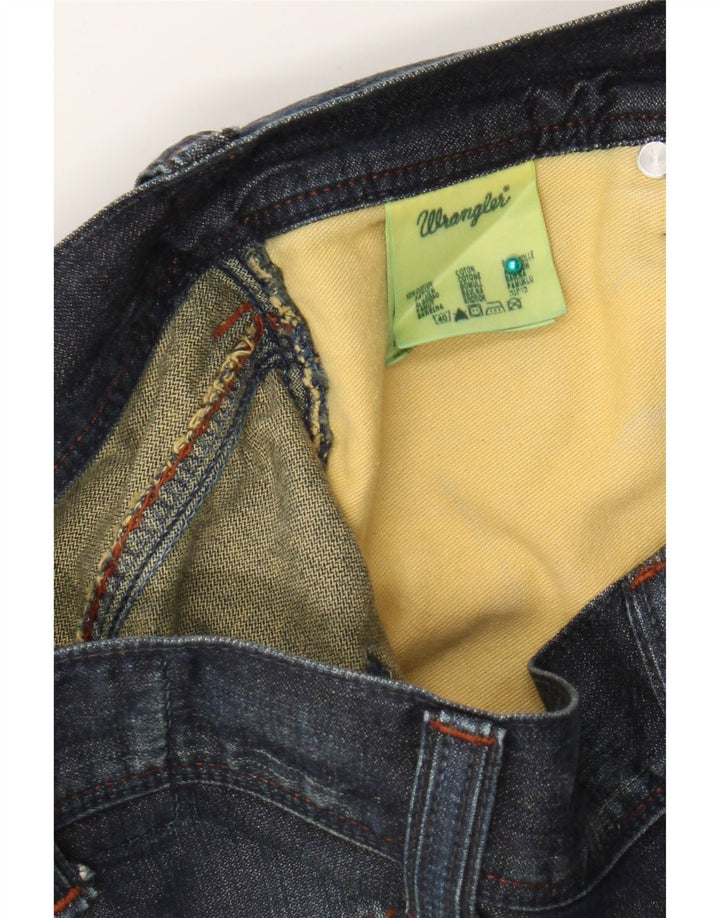 Wrangler Floyd Straight Jeans til kvinder W34 L30 Marineblå bomuld