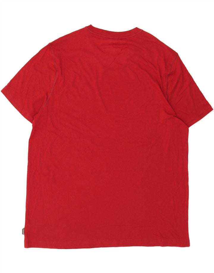 EDDIE BAUER Mens T-Shirt Top XL Red Cotton Vintage Eddie Bauer and Second-Hand Eddie Bauer from Messina Hembry 