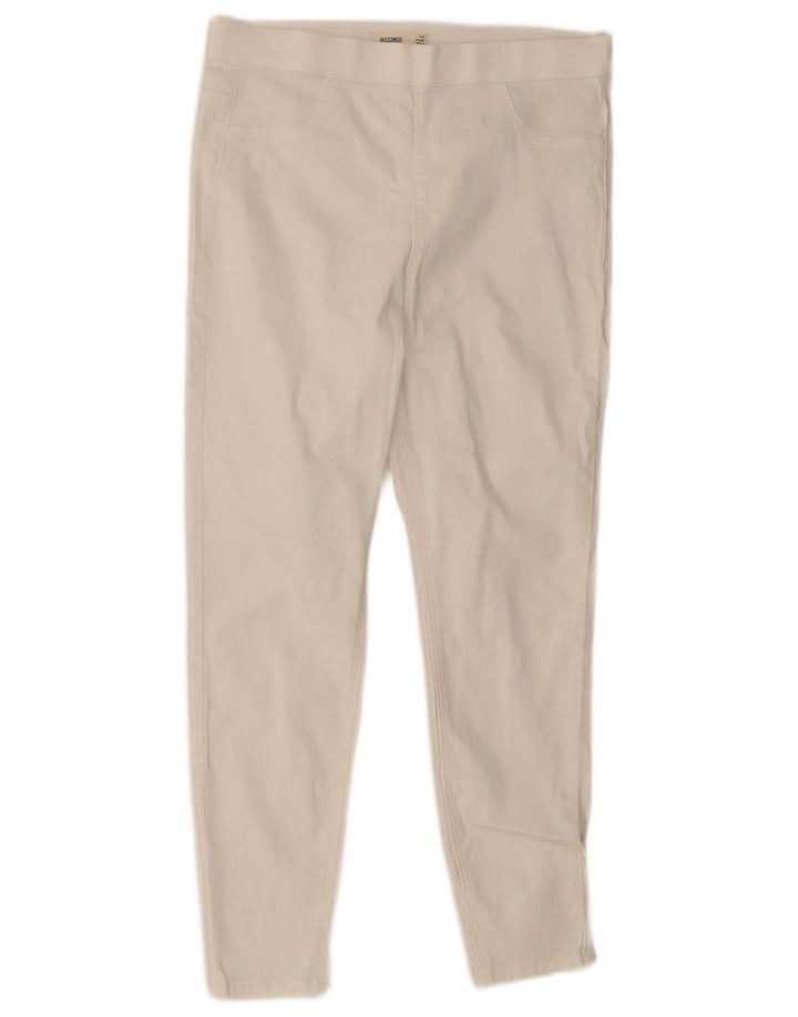 Marks & Spencer Dame Crop Casual Bukser UK 12 Medium W30 L25 White