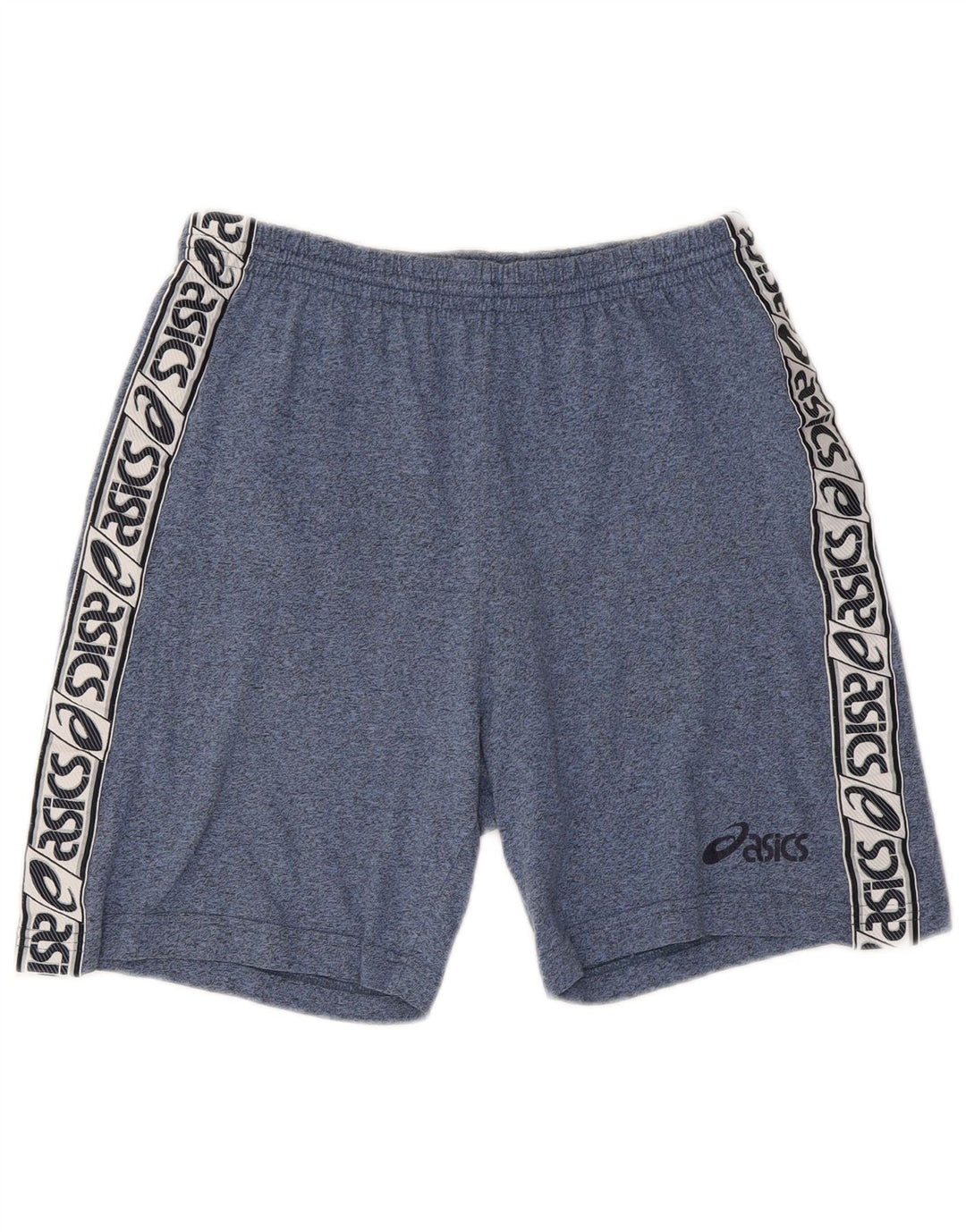 ASICS Grafiske sportsshorts til mænd XL Blå Flecked Bomuld