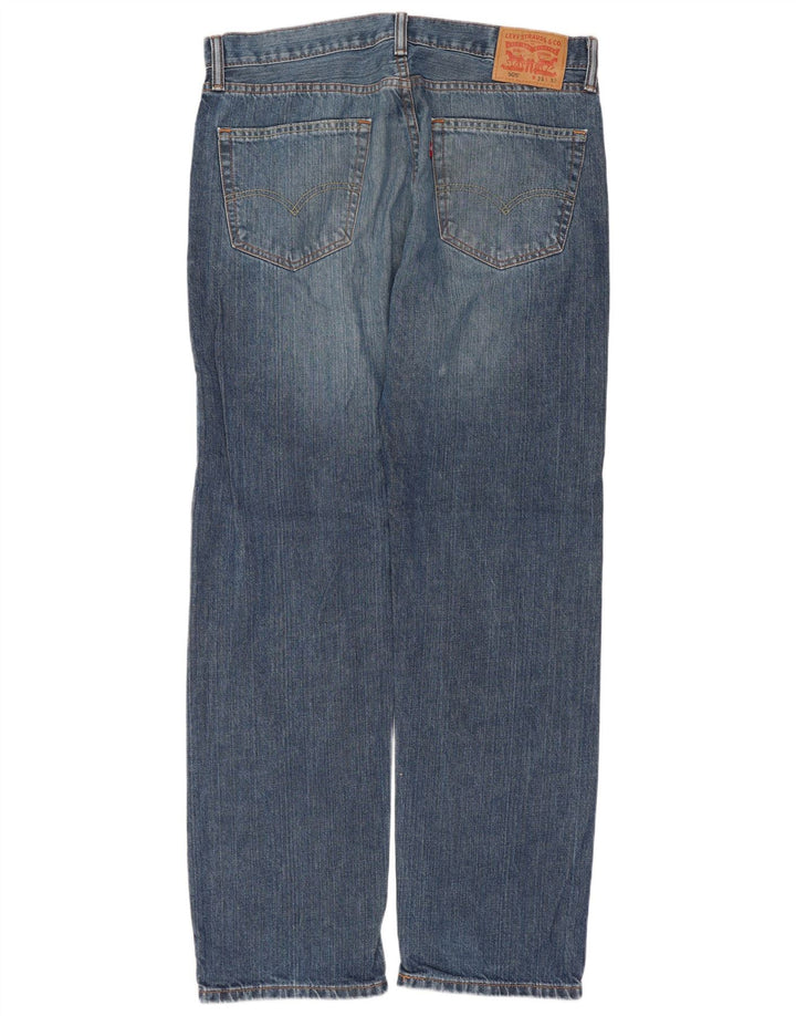 Levi's Herre 505 Straight Jeans W34 L32 Blå Bomuld