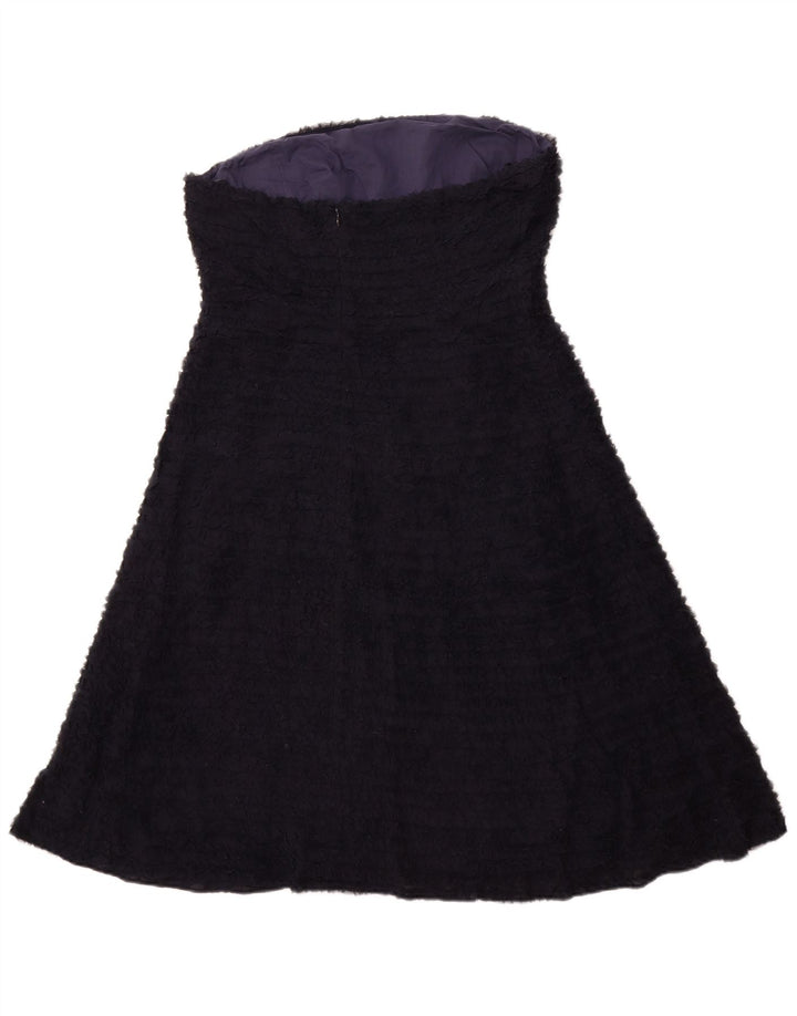 J. CREW Stropløs kjole til kvinder UK 12 Medium Navy Blue