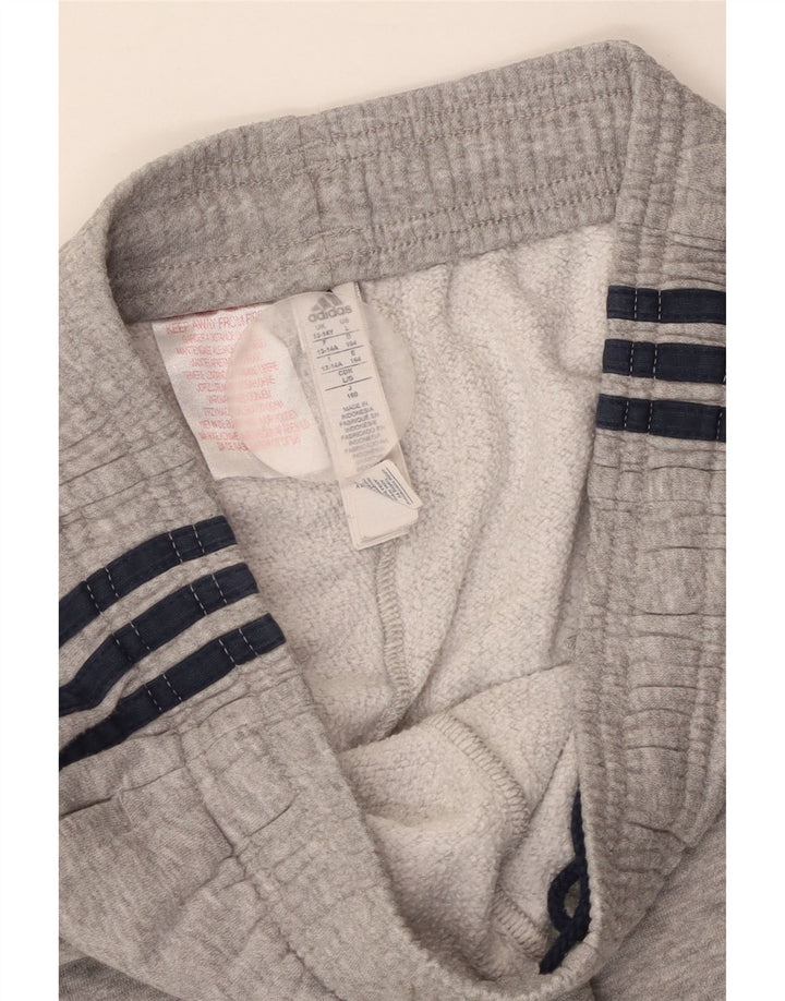 ADIDAS Træningsdragt til drenge Bukser Joggers 13-14 år Grå Flecked Bomuld