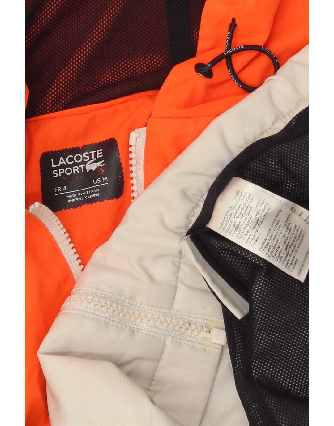 Lacoste Træningsdragt til mænd Top jakke Størrelse 4 Medium Flerfarvet Colourblock
