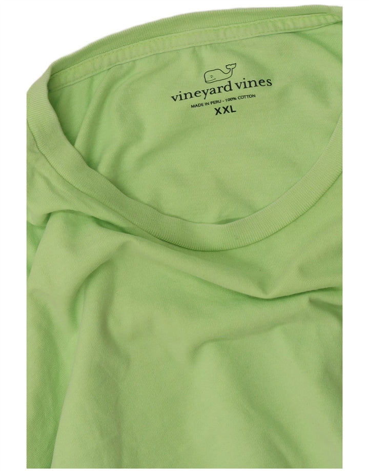 Vineyard Vines Herre Grafisk Top Langærmet 2XL Grøn Bomuld