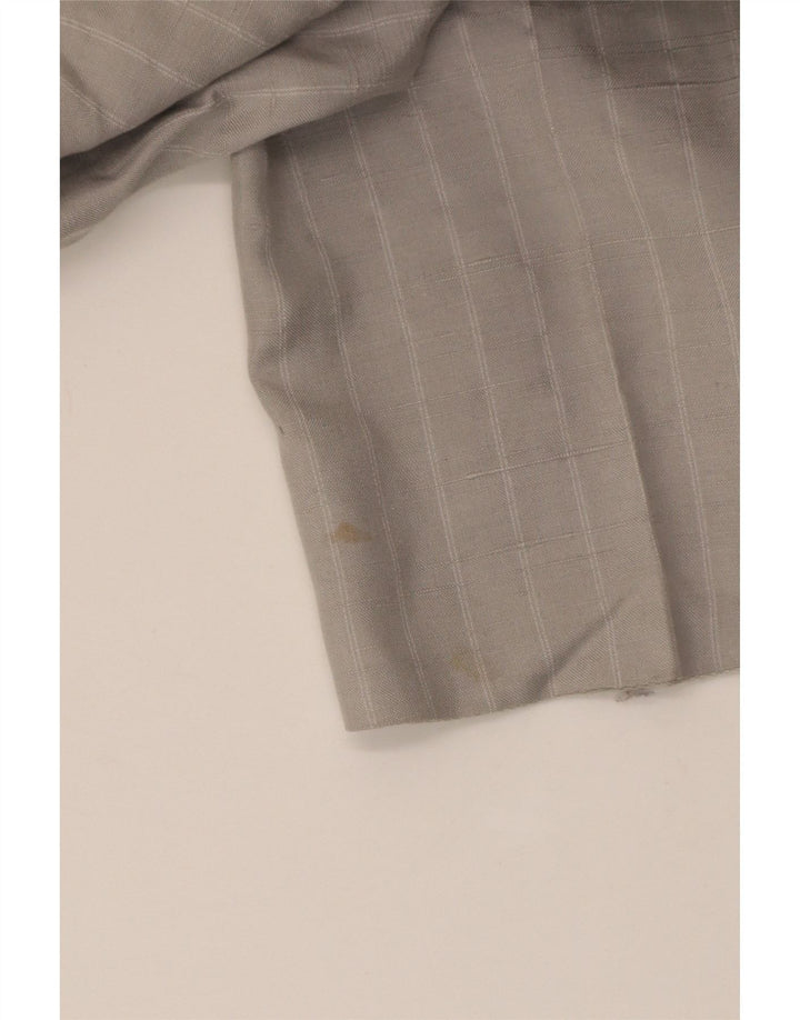 Vintage herre 2-delt jakkesæt IT 50 Medium W30 L30 Grå nålestribet silke