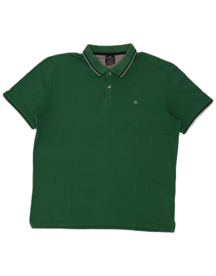 Champion herre poloskjorte 2XL grøn bomuld