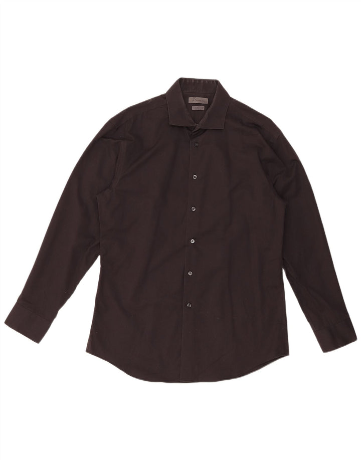 CALVIN KLEIN Herre Extra Slim Fit skjorte str. 16 Large Sort