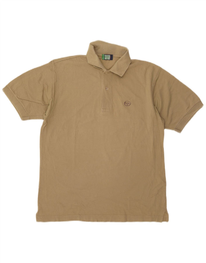 Sergio Tacchini Herre Polo Shirt IT 46 Lille Beige Bomuld