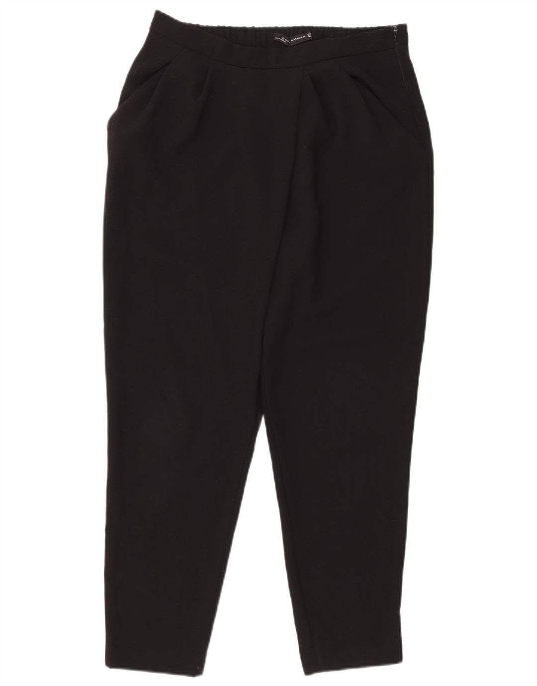 Zara Dame tilspidsede Casual Bukser Medium W30 L27 Sort