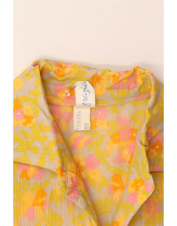 Grazia Dame Skjorte Bluse IT 44 Medium Multicolored Floral