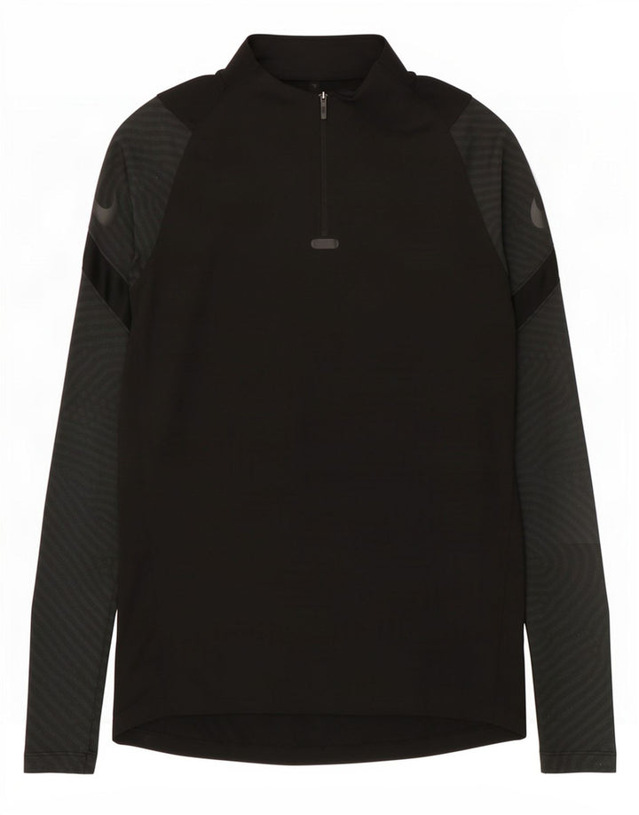 Nike Herre Dri Fit Grafisk Pullover Træningsdragt Top Lille sort nålestribe